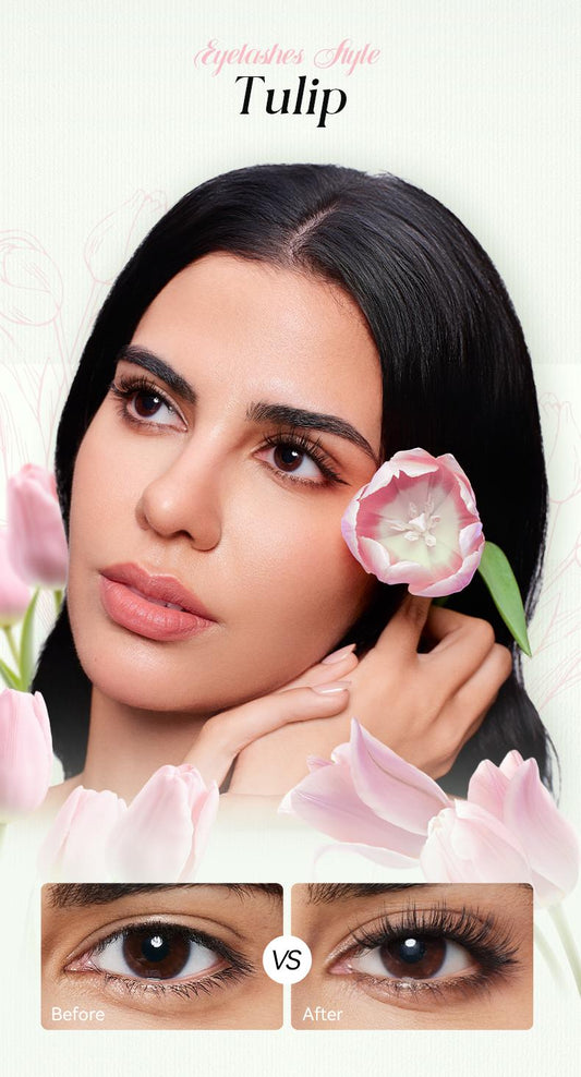 Plant-based series extended soft magnetic false eyelashes, all in one box